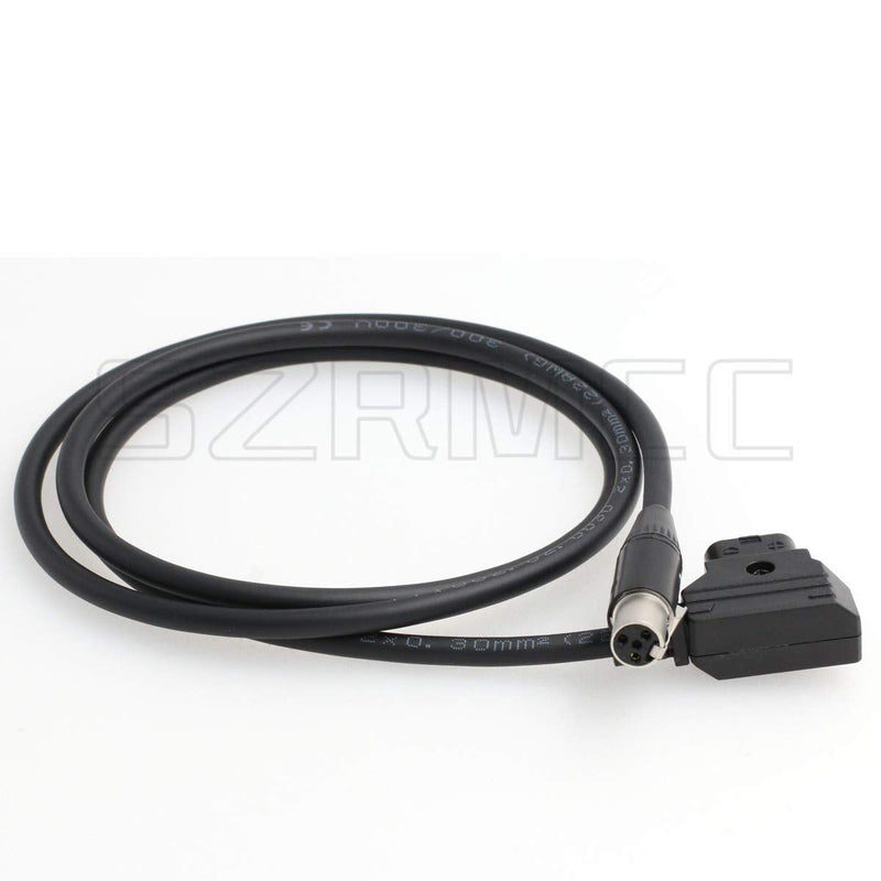 [AUSTRALIA] - SZRMCC TVLogic VFM Monitor Alphatron EVF Power Cable D-tap 2 Pin Male to Mini XLR 4 Pin Female (Straight Cable) Straight Cable 