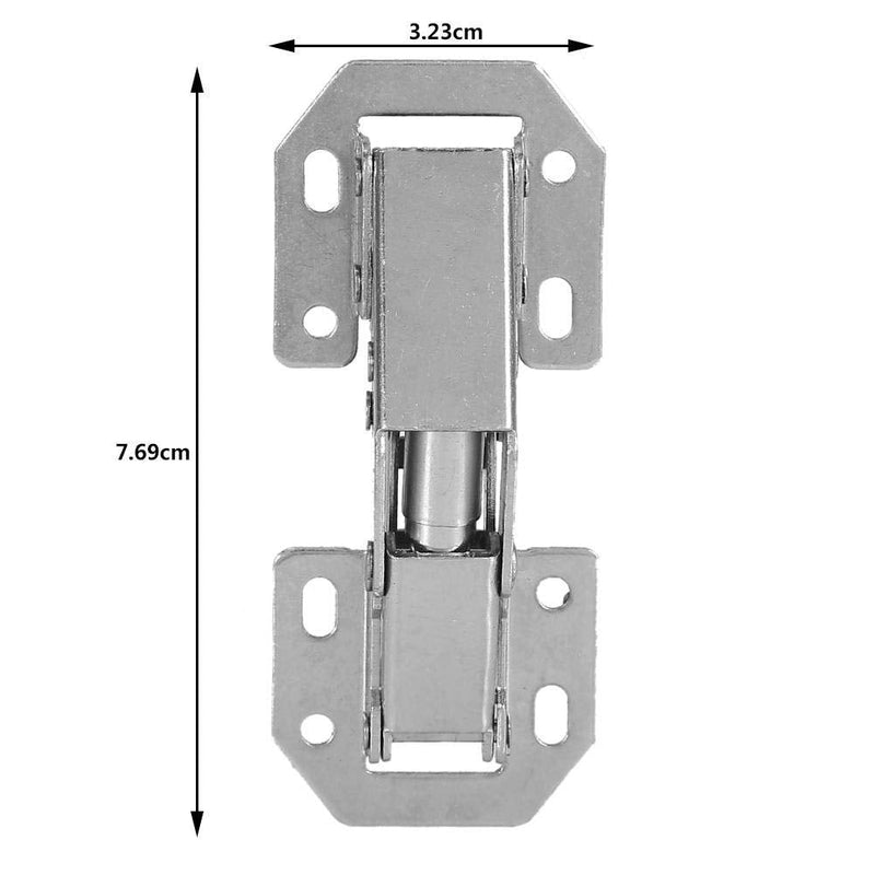 10Pcs Soft Close Cabinet Hinge Furniture Concealed Cupboard Door Hinges with Screws Cabinet 90 Degree Full Overlay Hinges Kitchen Surface Mount Hinge