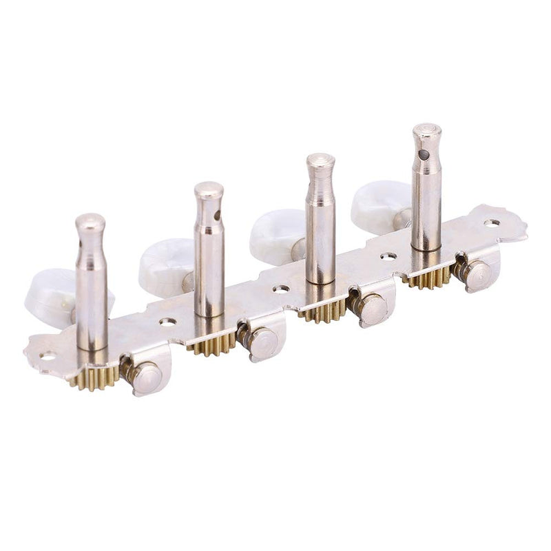 Mandolin Tuning Pegs, Steel Exquisite Workmanship Mandolin Machine Head, White And Silver Music Enthusiast Playing Music Practice for Mandolin