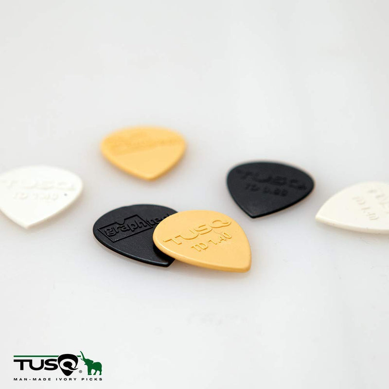 Graph Tech PQP-0500-TD : 6 TUSQ Guitar Picks | Tear Drop Mixed Pack, Bright, Warm, Deep Tone for 3 Distinct Harmonics