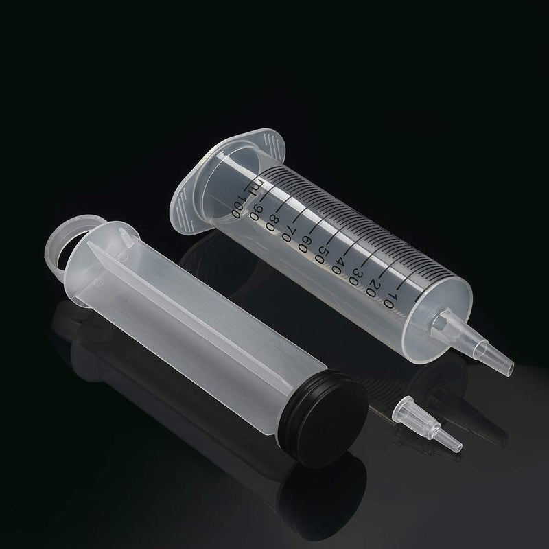 3 Pack 100ml Syringes, Large Garden Syringe for Scientific Labs, Watering, Refilling