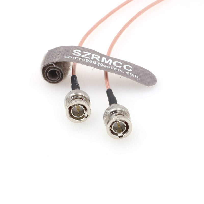SZRMCC BNC Male to BNC Male 75ohm HD-SDI 3G RG179 Video Coaxial Cable for ARRI RED Blackmagic Cameras Atomos SmallHD Monitor (50cm) Straight to Straight 50cm