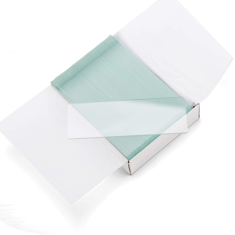 SWIFT Microscope Slides Kit with 50 Pre-Cleaned Blank Slides and 100 Glass Coverslips for Monocular Binocular Trinocular Microscopes BS50CB