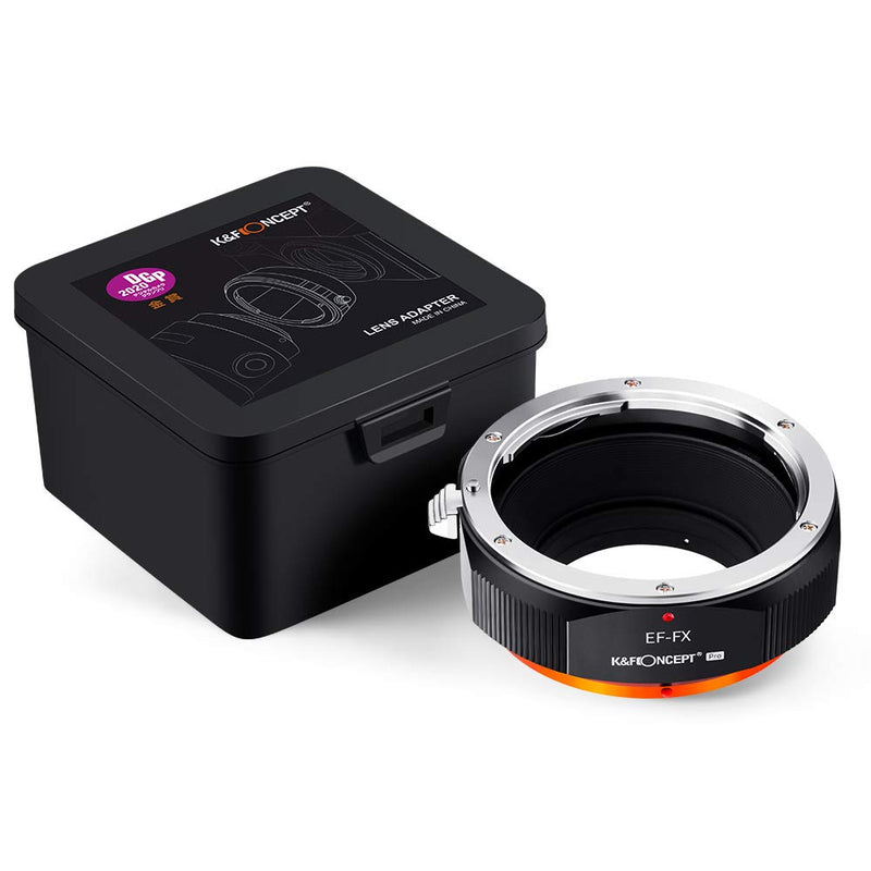 K&F Concept Lens Mount Adapter for EOS EF/EFS Lens to FujiFX Mount X-Pro1 X Camera X-Series Mirrorless Cameras with Matting Varnish Design EOS（EF）-FX