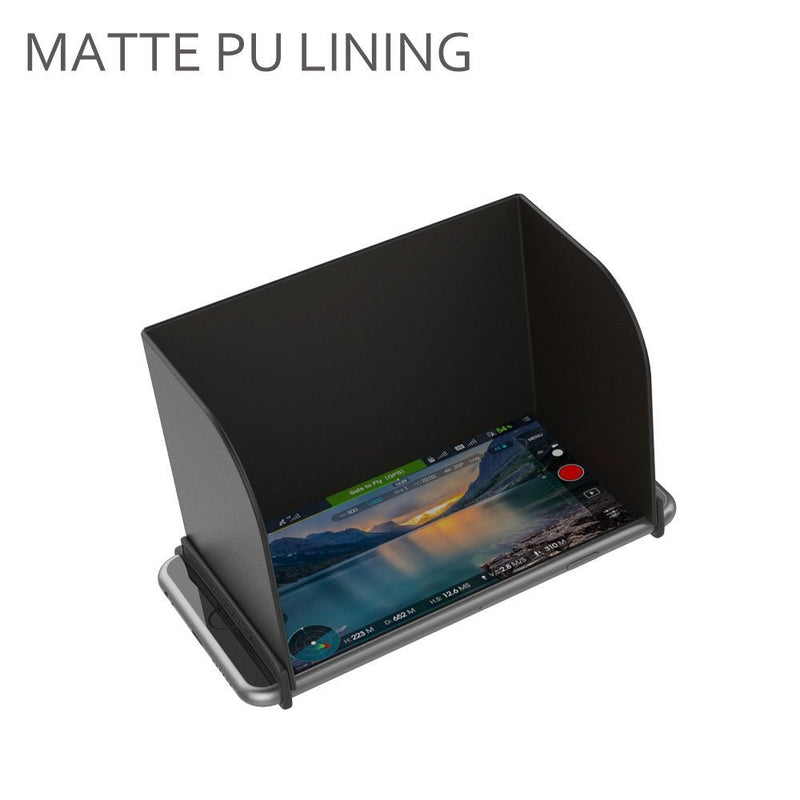 Hooshion Remote Controller Phone Monitor Sun Hood Sunshade Cover Hood Smartphone Tablet iPad Sun Shade for DJI Mavic Air 2 Pro Inspire/Phantom 3 4 M600 OSMO Accessories (7.9 inch, Black) 7.9 inch