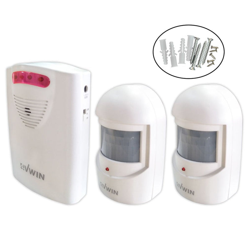 4VWIN driveway alarm provides a convenient and economic way to alert you the moment when someone is approaching your home