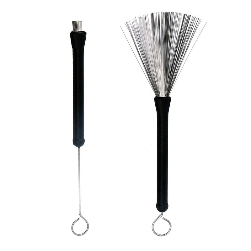 KAISH 1 Pair Retractable Metal Steel Wire Strands Drum Brushes
