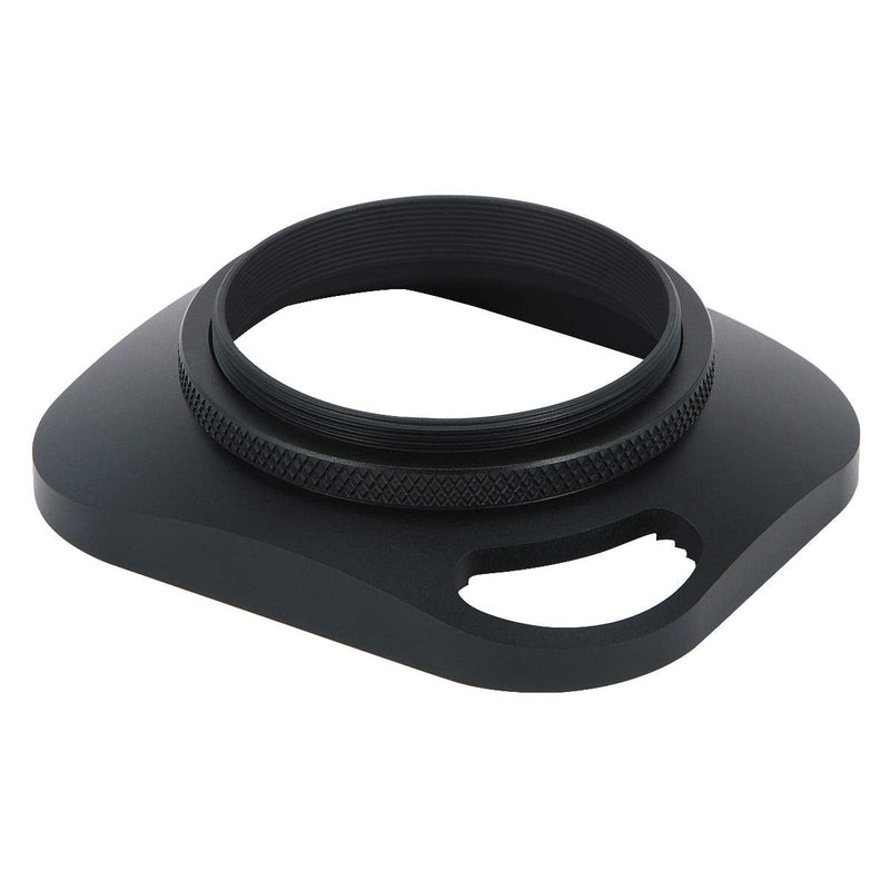 [AUSTRALIA] - Haoge LH-B43P 43mm Square Metal Screw-in Lens Hood with Hollow Out Designed for Leica Rangefinder Camera with 43mm E43 Filter Thread Lens Black 