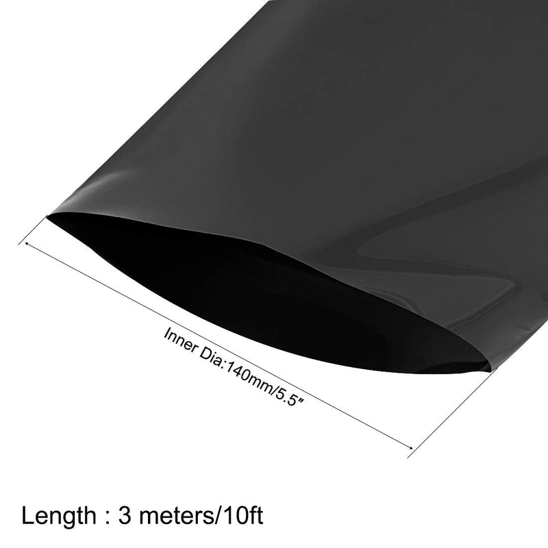 [AUSTRALIA] - uxcell Battery Wrap, 220mm Flat Width 140mm Dia 3 Meters PVC Heat Shrink Tube Wraps for Big Battery Pack Black 