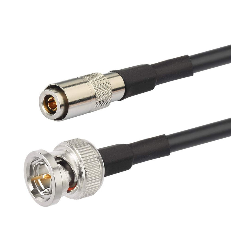 SUPERBAT HD SDI Cable 75 ohm BNC Cable DIN 1.0/2.3 to BNC Male 6G Coax Cable (Belden 1855A) 3ft 1m for Blackmagic BMCC/BMPCC Video Assist 4K Transmissions HyperDeck Kameras 2-Pack 2pcs 3ft cable