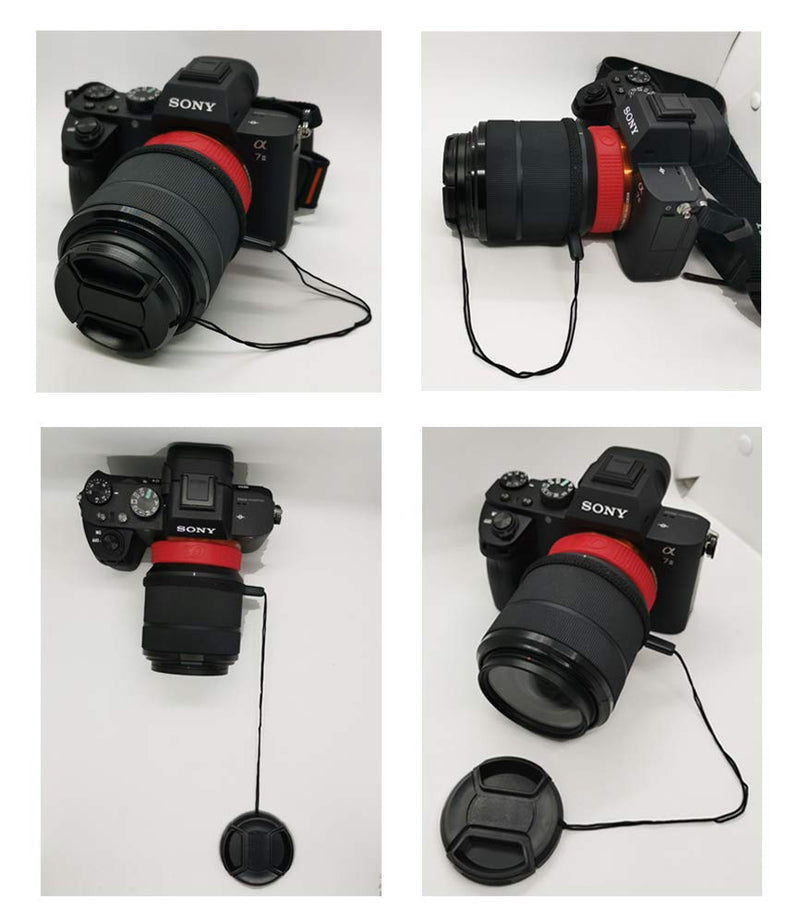 a7iii Lens Cap (55mm) Cover for Sony a7iii A7R IV w/FE 28-70mm FE 35mm F1.8 FE 50mm f/1.4 Lens (3 Pack)