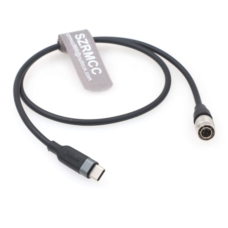 SZRMCC USB C Type-C to Hirose 4 pin Male PD Trigger Power Cable for Zoom F4 F8 Sound Devices 688 644 633