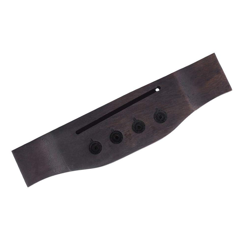 Dilwe 4 Strings Bass Bridge, Rosewood Bridge Saddle and Pins for 4-String Folk Acoustic Bass Accessory Parts