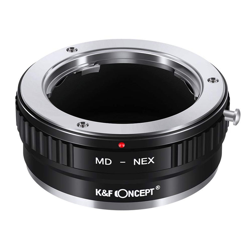 Lens Mount Adapter K&F Concept Copper Adapter Compitable with Minolta MD MC Lens to Sony NEX E-Mount Camera