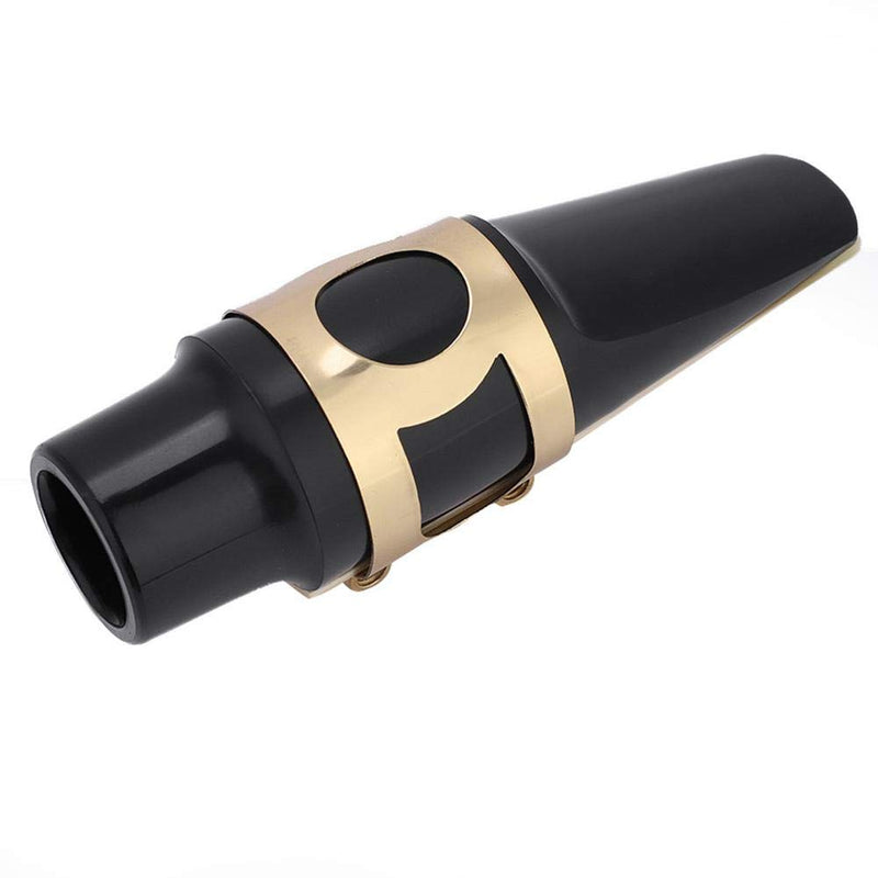 Alomejor Alto Sax Mouthpiece Set 5 in 1 Saxophone Mouthpiece Kit with Cap Metal Buckle Reed Pads Musical Instruments