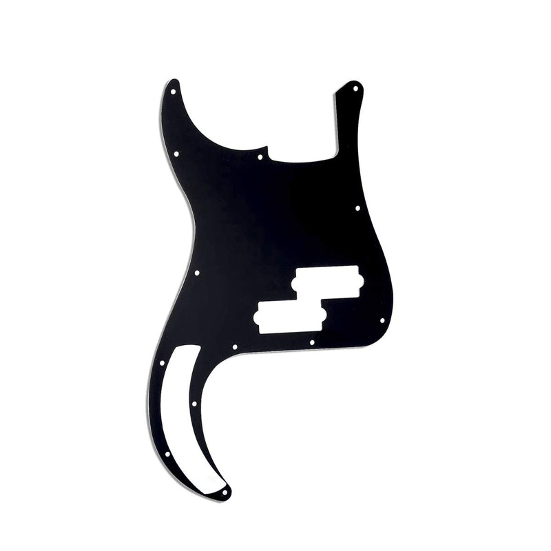 Musiclily 13 Hole P Bass Pickguard for Fender American/Mexican Standard Precision Bass,3Ply Black 3ply Black