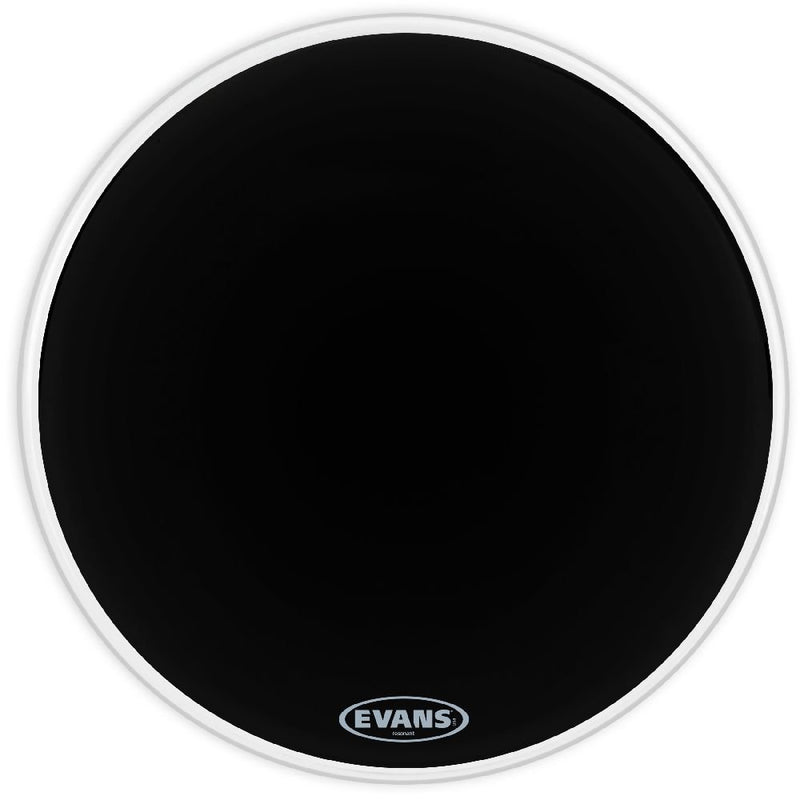 Evans Resonant Black Bass Drum Head, 18 Inch