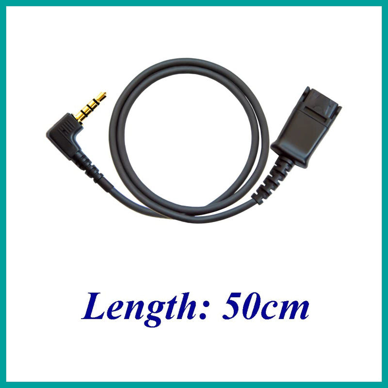 Phone Headset Compatible with Grandstream Yealink Snom Panasonic Phones Microphone Noise Cancelling RJ9 &3.5 mm Adapter Cable
