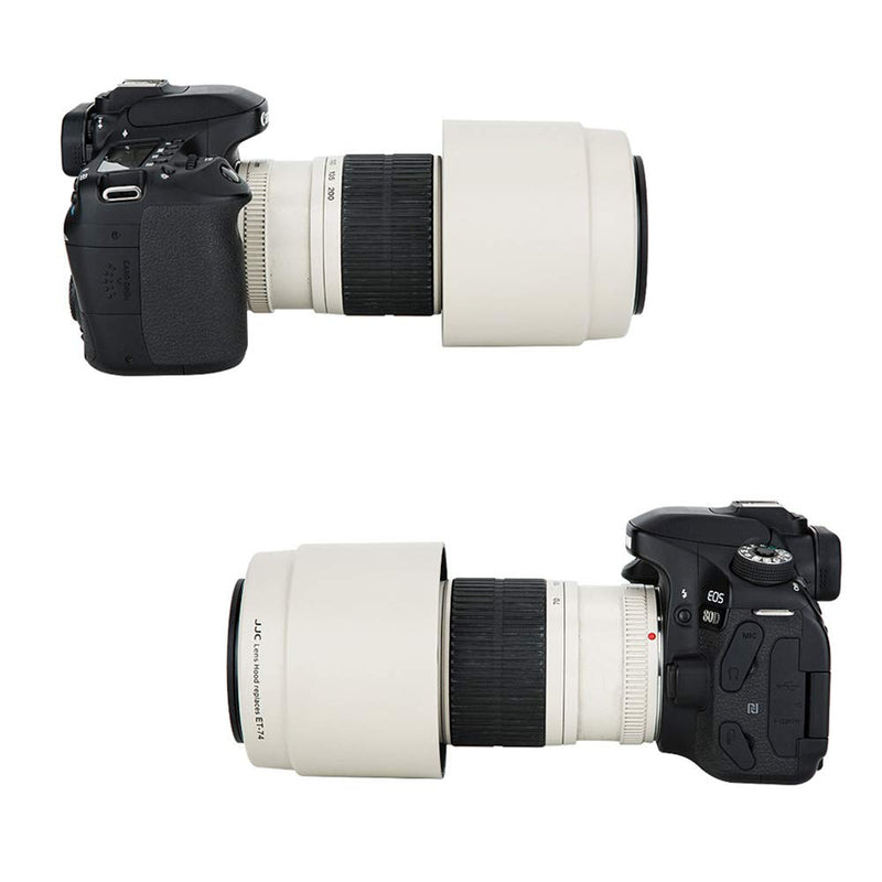 Camera Lens Hood Shade for Canon EF 70-200mm f/4L is USM Lens Replaces Canon ET-74 Lens Hood Reverse Attaching -White