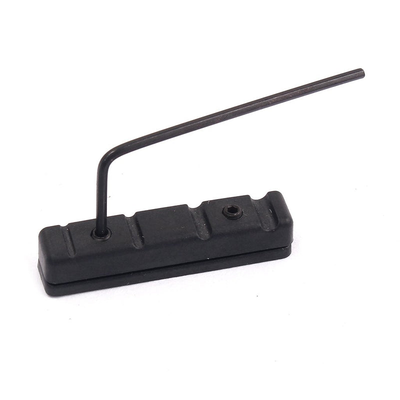 Alnicov Adjustable POM Nut for 4 Strings Bass Guitar,Black