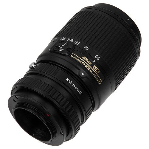 Fotodiox Pro Lens Mount Adapter, Nikon Nikkor (Including G & D-Type) Mount Lens to Micro 4/3 (MFT) Mirrorless Digital Cameras with Macro Focusing Helicoid - Panasonic Lumix, Olympus Pen, OM-D, etc