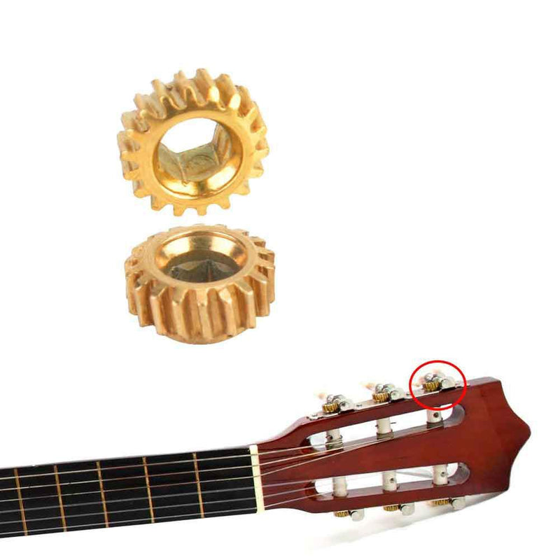 Vbestlife Guitar Gear, 6/Pcs Classical Guitar String Tuning Peg Tuner Machine Head Gear 4mm Inner Hex Hole