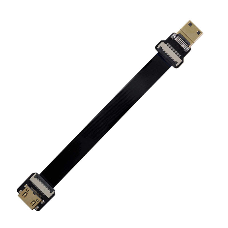 Xiwai CYFPV Mini HDMI Male to Mini HDMI Female Extension FPC Flat Cable 1080P for FPV HDTV Multicopter Aerial Photography (0.2m) 20CM