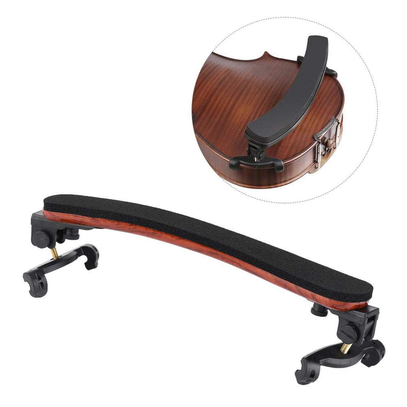 Violin Shoulder Rest, Lightweight Maple Wood Adjustable Shoulder Rest Accessory Parts Compatible with 4/4 Fiddle Violin