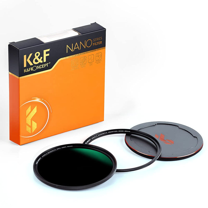 K&F Concept 52mm Magnetic Quick Swap System ND64 Lens Filter (6-Stop Fixed Neutral Density Filter) Hydrophobic with 28 Multi-Layer Coatings for Camera Lens