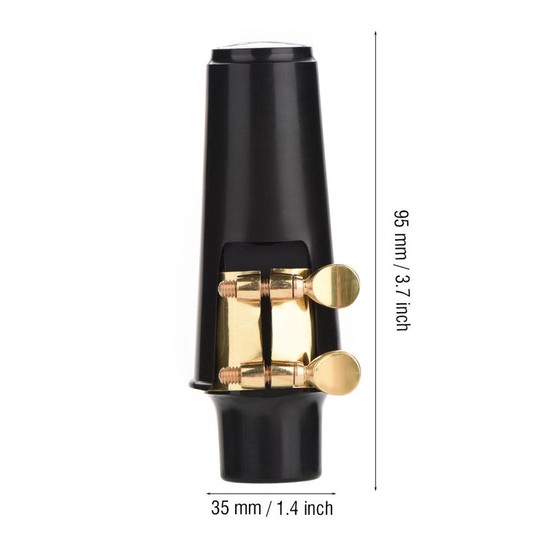 Dilwe Alto Saxophone Mouthpiece, Professional Black Mouthpiece for Sax Jazz Music Instrument