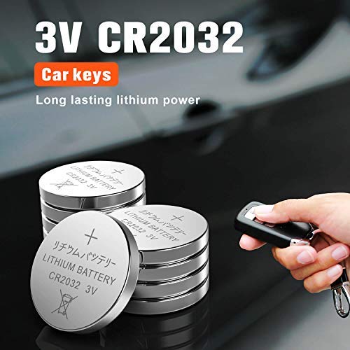 GutAlkaLi CR2032 Lithium 3V Battery, Electronic Coin Cell Button for Toys Calculators Watches(40 Pcs)
