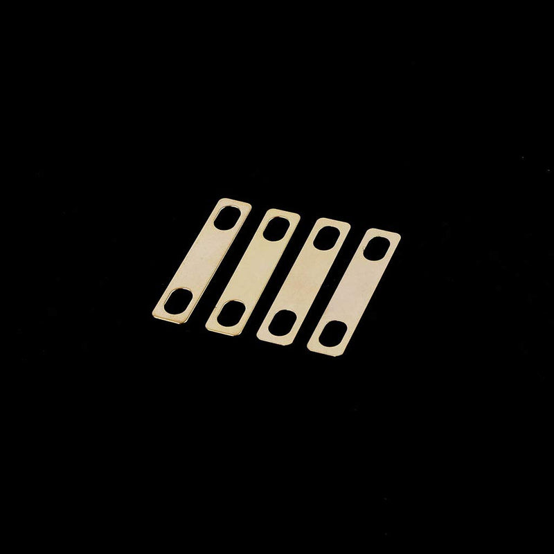 Alnicov 4Pcs Guitar Neck Shims 0.2mm 0.5mm 1mm Thickness Brass Shims for Electric Guitar Bass Luthier Tools(Gold)