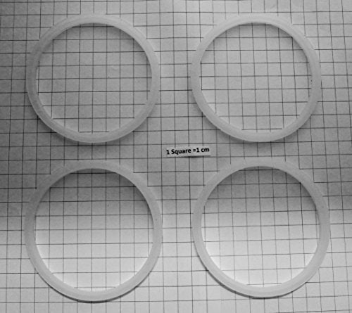 Replacement Gasket Compatible With Nutri Bullet 4 Pack after Market Part (White)