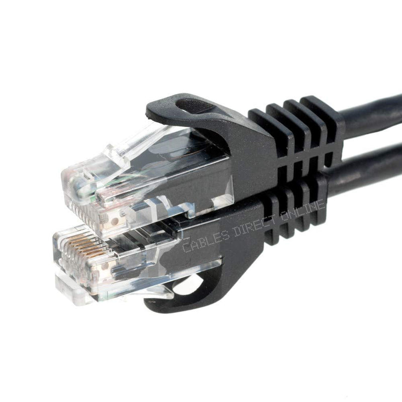 Cables Direct Online Snagless Cat6 Ethernet Network Patch Cable Black 10 Feet 10ft