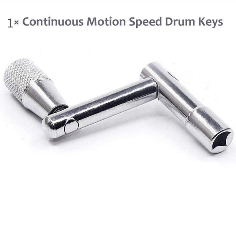 Drum Key 3-Pack with Continuous Motion Speed Key Universal Drum Tuning Key (Pack of 4) Pack of 4