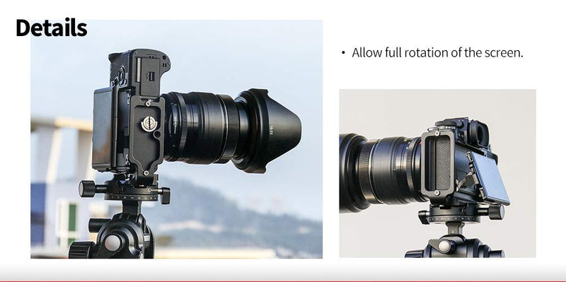 Sunwayfoto PFL-XT3 QR L Plate/Bracket for Fuji X-T3 Camera ARCA/RRS Compatible Sunway XT-3