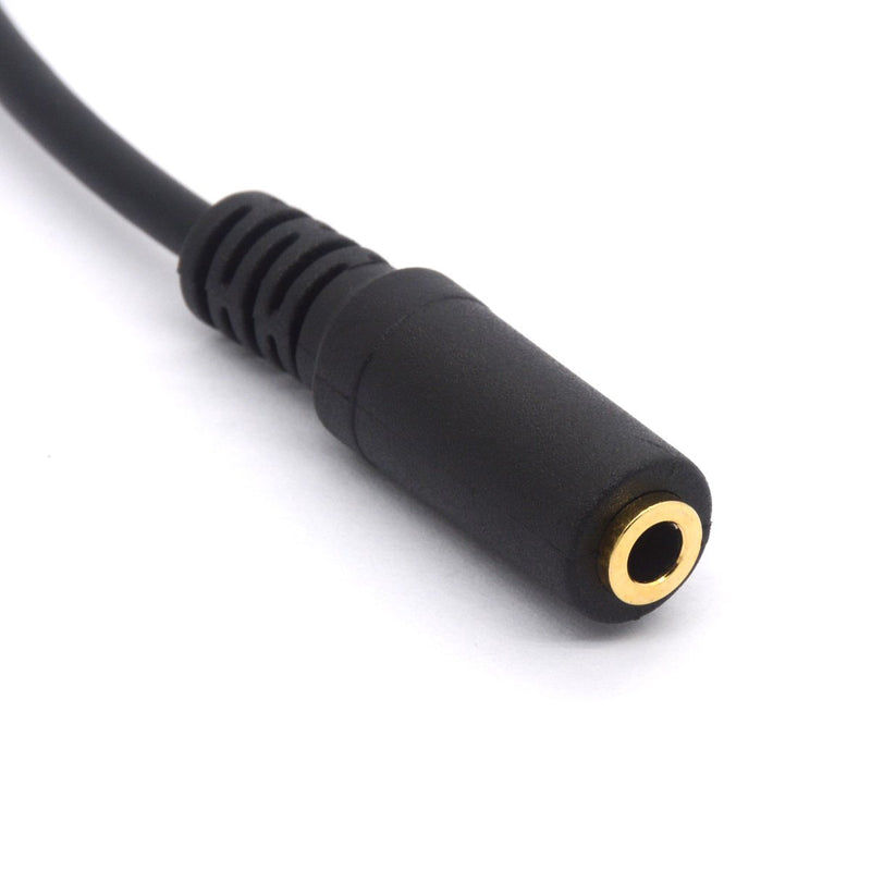 4 Pole 3.5mm TRRS Audio Stereo Cable, 90 Degrees Right Angled 3.5 mm Male To Female Adapter Cord