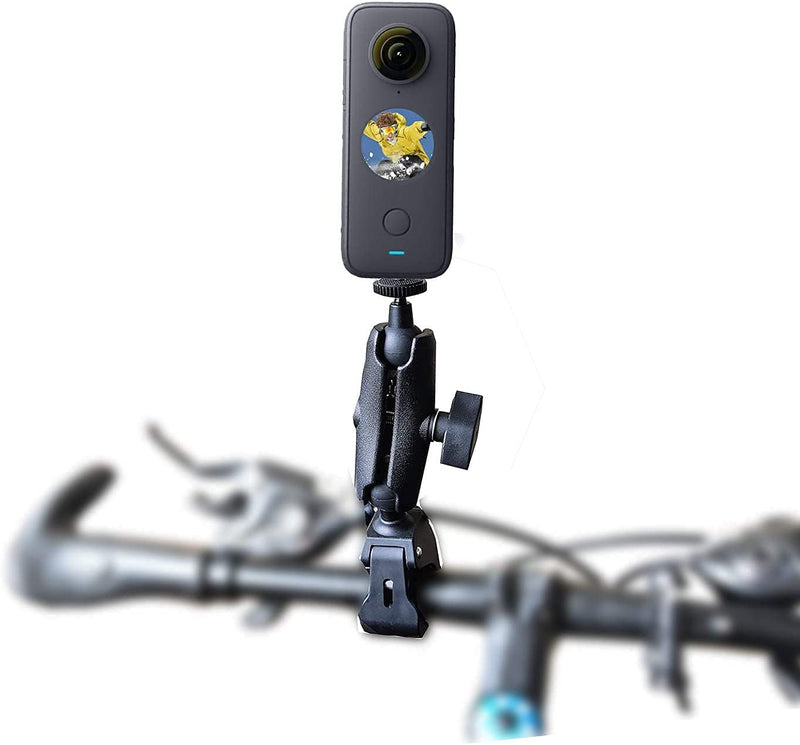 Fotoleey Motorcycle Mount Kit for Insta360 One X2, One RS, One R, Compatible with GoPro Hero 10, Hero 9 /8 / 7 /6, Including Helmet Mount and Handlebar Clamp