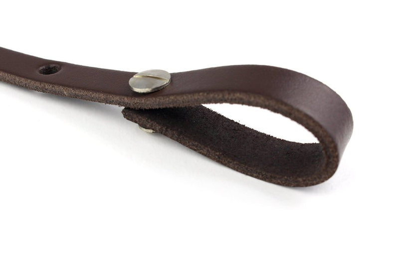LeatherGraft 49” Length Walnut Brown Genuine Leather Classic Mandolin Ukulele Instrument Strap
