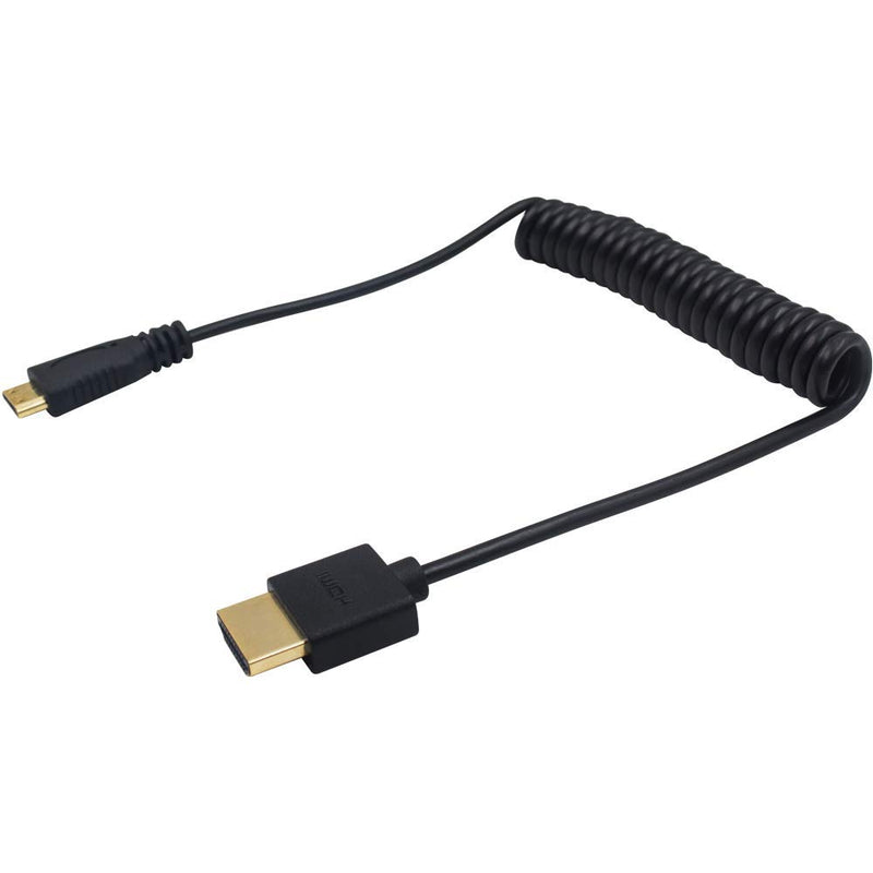 [AUSTRALIA] - Duttek Mini HDMI to HDMI Cable, HDMI to Mini HDMI Cable, Ultra-Thin HDMI Male to Mini HDMI Male Coiled Cable Support 4K Ultra HD, 1080p, 3D,for Projector, Monitor, Camcorder(HDMI 2.0) (1.2M/4FT) 1.2M/4FT 
