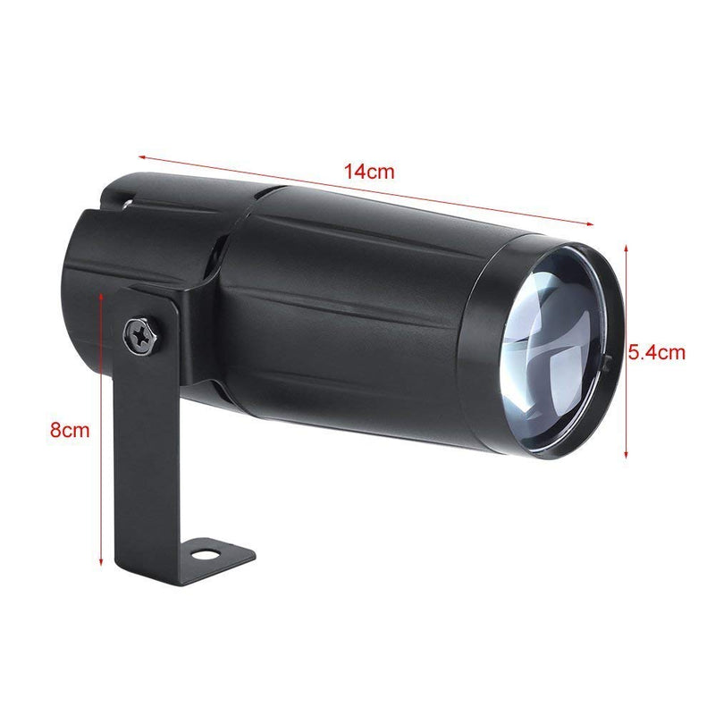 UKing Stage Spotlights,3W White Pinspot Light with Single Stand,Disco Lights for Club,DJ,Disco,Party,Wedding