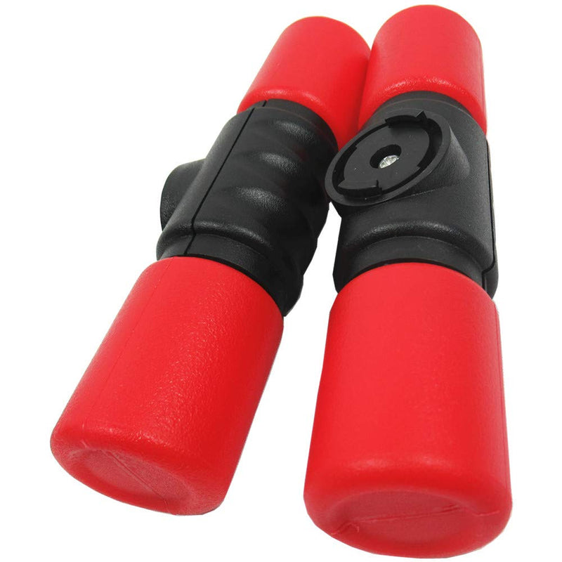 YXRSX Set of Two ABS Soft Hand Shaker Percussion Instruments Red