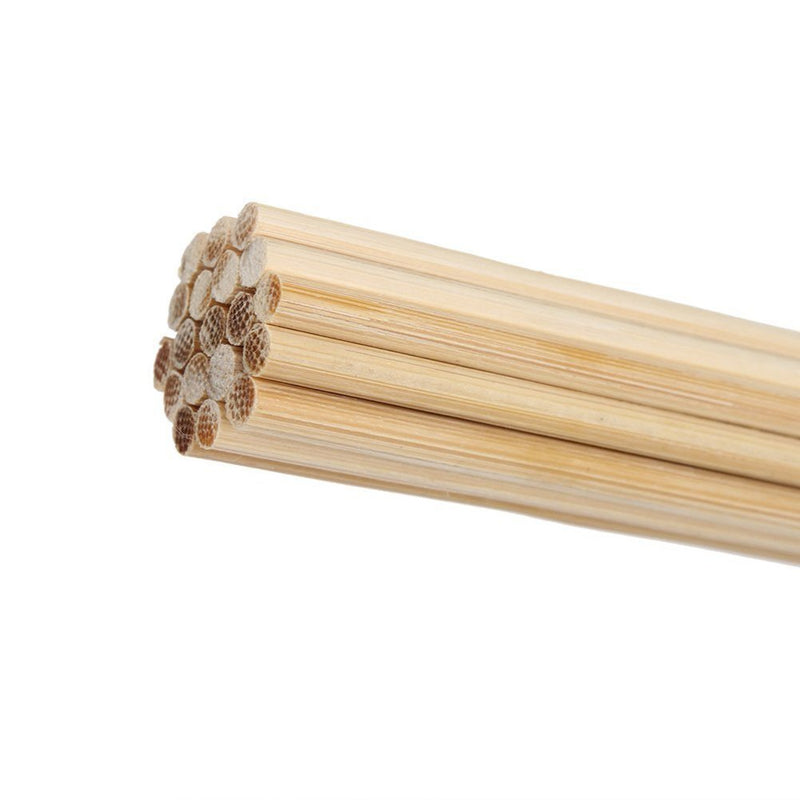 PIXNOR 40CM Bamboo Rod Drum Sticks Brushes for Jazz Folk Music - 1 Pair