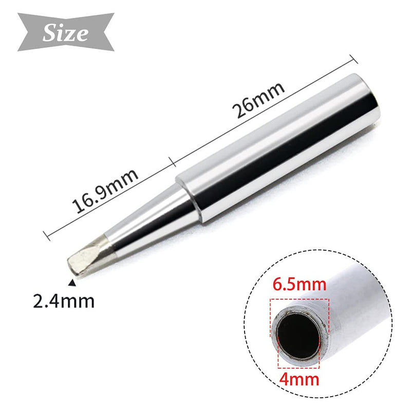 [AUSTRALIA] - Saipe 900M-T Soldering Iron Tips Solder Iron Replacement Tip Soldering Bits Compatible with Hakko, Radio Shack, Atten, Quick, Aoyue, Yihua, Vastar Soldering Station, Welding Equipment & Accessories 900M-T-2.4D 