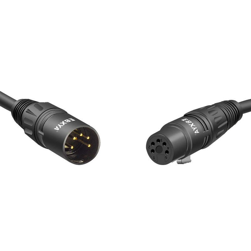 [AUSTRALIA] - EBXYA 5 Pin XLR to RJ45 Cable - RJ45 to XLR DMX Male/Female Cable 3 feet, 1 Pair RJ45 to XLR5M + RJ45 to XLR5F 