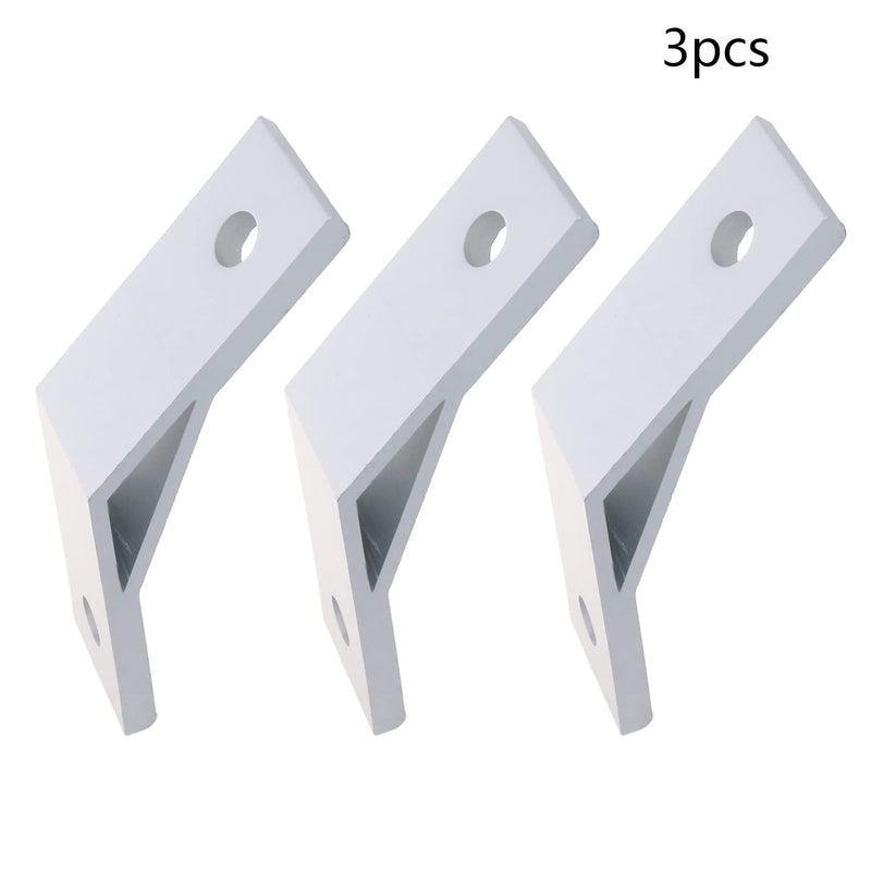 Yinpecly 135 Degree Angle 3030 Aluminum Alloy 2.36" x 0.87"(LxW) Corner Brackets Profile Corner Joint Connectors Corner Braces for Tables Cabinet Beds Office Silver Tone 3pcs