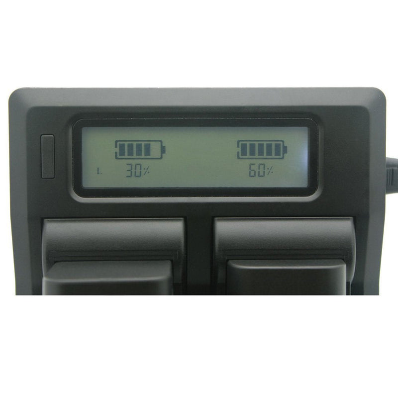 Kapaxen Dual Channel LCD Charger for Sony NP-FV30 NP-FV40 NP-FV50 NP-FV70 NP-FV90 NP-FV100 Batteries