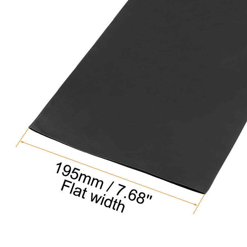 [AUSTRALIA] - uxcell Heat Shrink Tubing, 120mm Dia 191mm Flat Width 2:1 Ratio Shrinkable Tube Cable Sleeve 1m - Black 