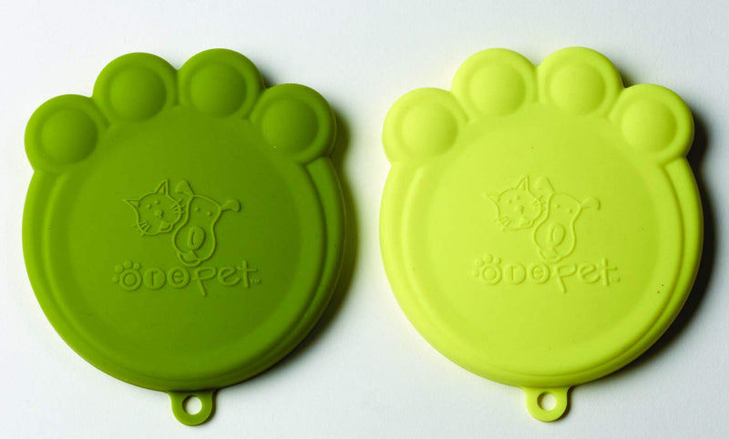 ORE Pet Green & Light Green Paw Can Cover Set, Light Green & Green, 1 EA