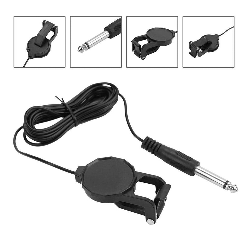 Violin Pickup, 3m 6.35mm Audio Jack Clip-on Microphone Piezo Violin Acoustic Guitar Pickup